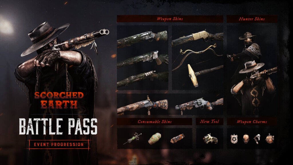 Hunt: Showdown 1896 - Scorched Earth Event - Battle Pass Belohnungen